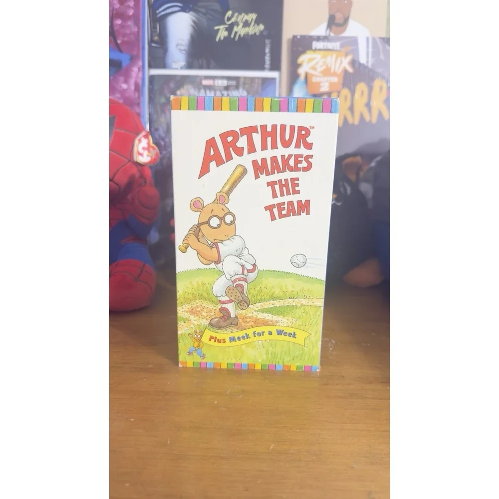 Arthur Makes The Team VHS Tape Plus‎ Meek for a Week Vintage PBS Kids Show Rare